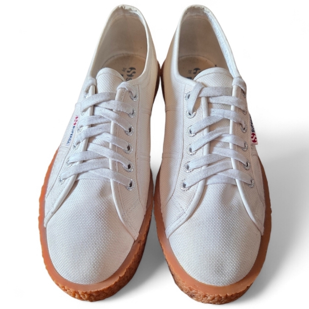 Superga x Paura Women's Chunky Casual Canvas Sneakers Shoes White Size US 11.5